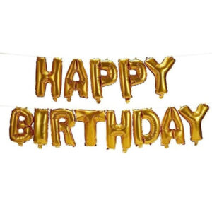 Happy Birthday Balloons, Aluminium Foil Banner Balloons for Birthday Party