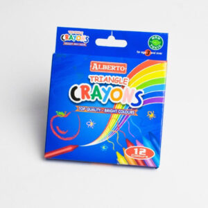 Alberto Triangle Crayons Set of 12 Colours Oil Pastel Crayons