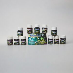 Transparent Glass Colour 20ml Bottle