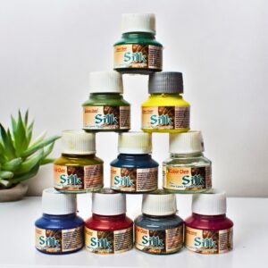 SILK Fabric Paint Plus Cotton Lawn Treatment Paints 30ml Bottle