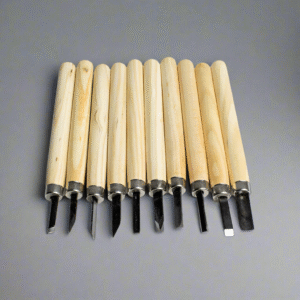 10pcs Wood Carving Chisel Set Wooden Handle Hand